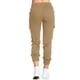 thumbnail image 4 of Pantalones cargo casuales para mujer Pantalones sueltos con cordón elástico de cintura media con bolsillo lateral Caqui L, 4 of 6