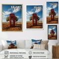 thumbnail image 4 of Designart "Isolated Connections Red Telephone Booth" Cityscapes Canvas Wall Art, 4 of 5