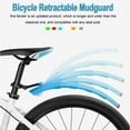 thumbnail image 1 of Super Pressure Bike Mudguard, Retractable Design, Durable Plastic Construction, Easy Installation, for Commuting, Rain Protection, Urban Riding, Touring Bikes, Lightweight, Sesolution Fit,, 1 of 1