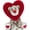 Brown, Red-Leopard, variant on MorisMos 7.9in Glowing Feet Volleyball Plush Toy, Soft Stuffed Sport Pillow