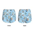 thumbnail image 3 of Balery Cute Animals Surfers Pantalones cortos deportivos para mujer con forro y dos bolsillos, elásticos, para entrenamiento, gimnasio, yoga-Medium, 3 of 7