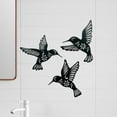 thumbnail image 1 of 3 piezas colgantes 3D pájaro pared arte decoración silueta Animal escultura colibrí pared decoración para guardería boda porche hogar jardín perfecl Mural, 1 of 8