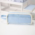 thumbnail image 3 of Anuirheih Pencil Bag with Zipper, Large-capacity Multi-layer Transparent Pencil Case Student High-value Pencil Case Storage Bag Stationery Bag(Blue), 3 of 4