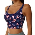 thumbnail image 2 of Balery American Stars Sujetadores deportivos con espalda cruzada para mujer, acolchados, sin costuras, de alto impacto, ideales para yoga, gimnasio, entrenamiento y fitness.-Small, 2 of 8