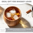 thumbnail image 4 of DOTUHAO Wooden Whisky glass | Wooden glass set | with ice hockey X2- Ice clamps X1| Handmade wooden Men's gift (set of 2), 4 of 8