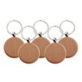 thumbnail image 3 of 20 Pcs Blank Wooden Keychain Personalized Round Engraving Key Diy Wood Keychains Key Tags Can Engrave Diy Gifts Starlight, 3 of 5