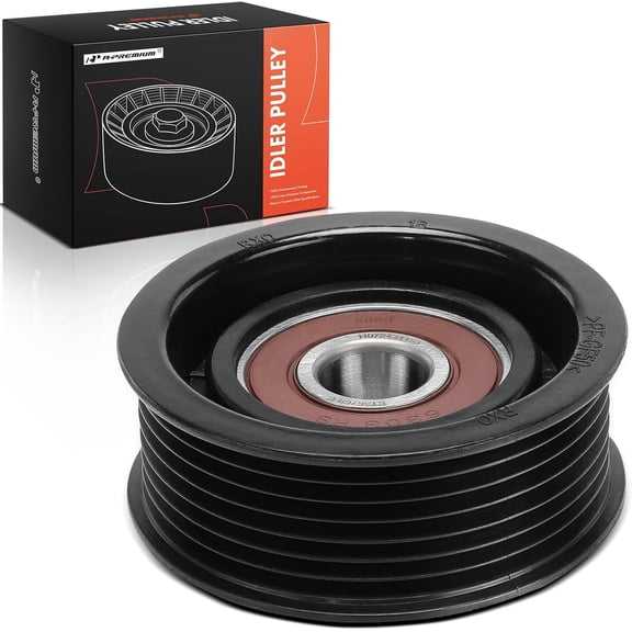 A-Premium Belt Idler Pulley Compatible with Honda CR-V 2012-2014, Civic 2012-2015 & Acura TSX 2010-2014, ILX 2013-2015, L4 2.4L, Gas Only