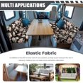 thumbnail image 3 of Morning Glory Rv Dinette Cushion Cover Rv Sofa Split Seat Covers Cushion Covers Breathable Portable Slipcover Covers Accessories for Rv Camper Car, 3 of 7