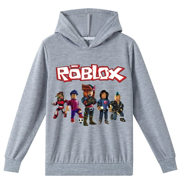 Roblox Long Sleeve Tops Graphic Hoodies Teen Casual Pullover Sweatshirts with Hood