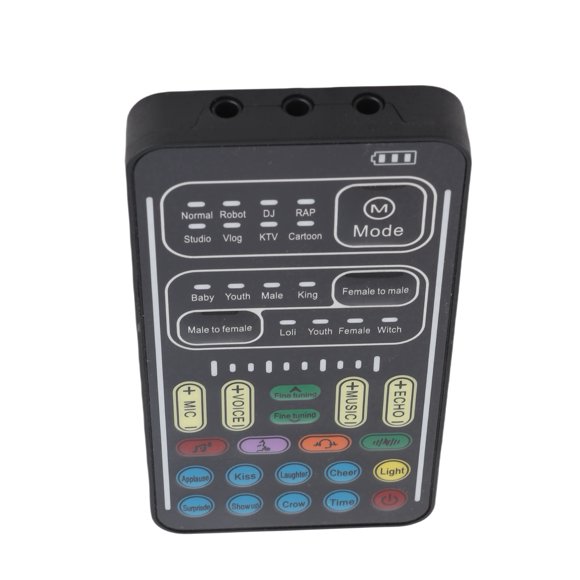 Voice Changer, 8 Voice Changes 8 Built in Sound Effects ABS Voice Disguiser Multiple Connection Modes  for Live Streaming