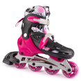 thumbnail image 1 of Patines en línea New Bounce ajustables para niños de 8 a 12 años, color rosa, 1 of 9