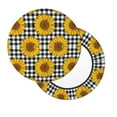 thumbnail image 2 of Disketp Sunflowers Stool Covers Round, Super Soft Round Bar Stool Cushion Covers Seat Cushion - 12 Inch, 2 of 7