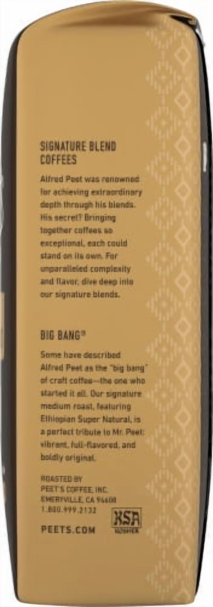 2X-Peet's Coffee Medium Roast Big Bang Ground Coffee - 10.5 oz