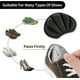 thumbnail image 4 of 2 Pairs Shoe Heel Grip Insoles Women's Shoes Self Adhesive Floor Mats Men Thick Insoles Back Insoles (black), 4 of 5