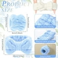 thumbnail image 3 of Women Face Wash Headband Wristband Set, Spa Facial Makeup Headbands, Soft Coral Fleece Skincare Headband, Bow Wrist Band for Washing Face, Mask Spa Gifts, 3 of 8