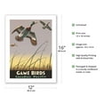 thumbnail image 2 of Game Birds - Canadian Pacific Railway - Vintage Railroad Travel Poster by Thomas (Tom) Hall c.1941 - Bamboo Fine Art 290gsm Paper (Unframed) 12x16in, 2 of 4