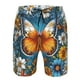 thumbnail image 3 of Balery Spring Butterfly Flowers Traje de Baño Estilo Hawaiano para Hombre, Shorts de Secado Rápido con Bolsillos-3X-Large, 3 of 6