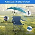thumbnail image 6 of Portable Folding Rocking Chair,  Outdoor Camping Chair with Umbrella Cup Holder Carry Bag, for Camping Travel Picnic Lawn Chair, 6 of 8