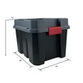 thumbnail image 5 of (2 pack) Hyper Tough 8 Gallon Plastic Storage Tote, Black, Adult, 5 of 15