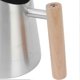 thumbnail image 3 of Watering Can with Long Spout Rustproof Stainless Steel Watering Pot with Wooden Handle for Garden Bonsai Indoor Outdoor Silver, 3 of 5