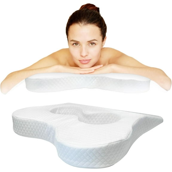 EASY SPA Massage Table Breast Pillow, Massage Table Pillow, Wedge Cushion,Bust Sizes(AA-C), Prone Pillow for After Breast Surgery