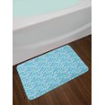 thumbnail image 2 of Geometric Bath Mat, Drop-Shaped Curls and Half Circles Geometric Forms Contemporary Mosaic Pattern, Plush Bathroom Decor Mat with Non Slip Backing, 29.5" X 17.5", Multicolor, by Ambesonne, 2 of 2