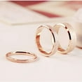 thumbnail image 5 of 2/4/6mm Rose Gold Frosted Stainless Steel Wedding Band Ring Men/Womens Size 4-13, 5 of 8
