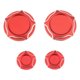 thumbnail image 1 of 4 piezas de protectores de tapa de orificio de marco de motocicleta, piezas de repuesto para 400 800 1100, fáciles de instalar y duraderos Rojo, 1 of 9