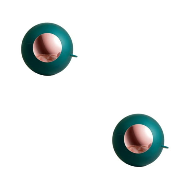 Herramienta lavable Injueey para depilación de mascotas Bola de rodillo de pelusa pegajosa 2Conjunto oro Verde