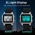 thumbnail image 6 of SKMEI Mens Digital Watch Sports Waterproof Outdoor LED Screen Large Face Wrist Watches for Men with Back Light Alarm Date Stopwatch, 6 of 9