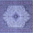 thumbnail image 1 of Ahgly Company Machine Washable Indoor Square Persian Blue Traditional Area Rugs, 8' Square, 1 of 4