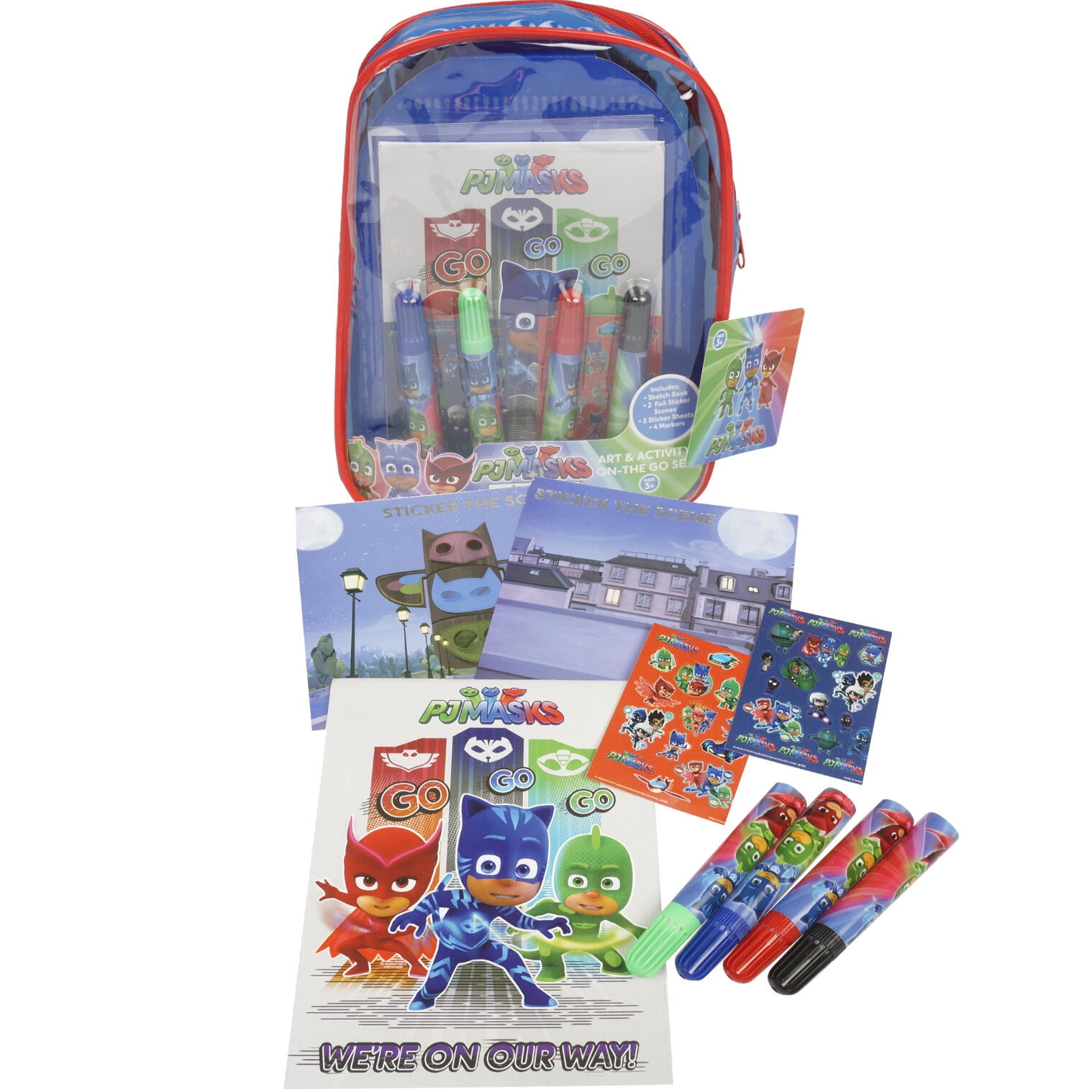 PJ Masks Coloring and Activity Backpack ChildrensDrawingPadsand