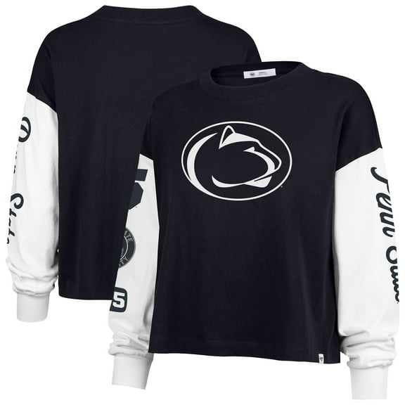 Women's '47 Navy Penn State Nittany Lions Sydney Long Sleeve T-Shirt