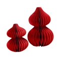 thumbnail image 3 of Tachiuwa 2 Pieces Lunar New Year Honeycomb Centerpieces Desktop Ornaments Gourd 2025 Chinese New Year Table Decorations for Restaurant Red, 3 of 10