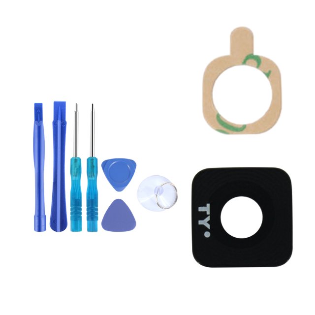 Para Samsung nueva cubierta de cámara trasera reemplazo de lente de cristal + pegatina adhesiva y Samsung S5 Plus Sunnimix Cubierta de la lente de la cámara
