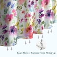thumbnail image 6 of Pioneer Flower Floral Print Pattern Shower Curtain 72"x72" ,Bathroom Decorative Shower Curtains Set with 12 Hooks,Modern Waterproof Washable Shower Curtain, 6 of 6
