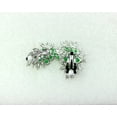 thumbnail image 3 of Faship Stunning Green CZ Crystal Clip On Earrings, 3 of 4