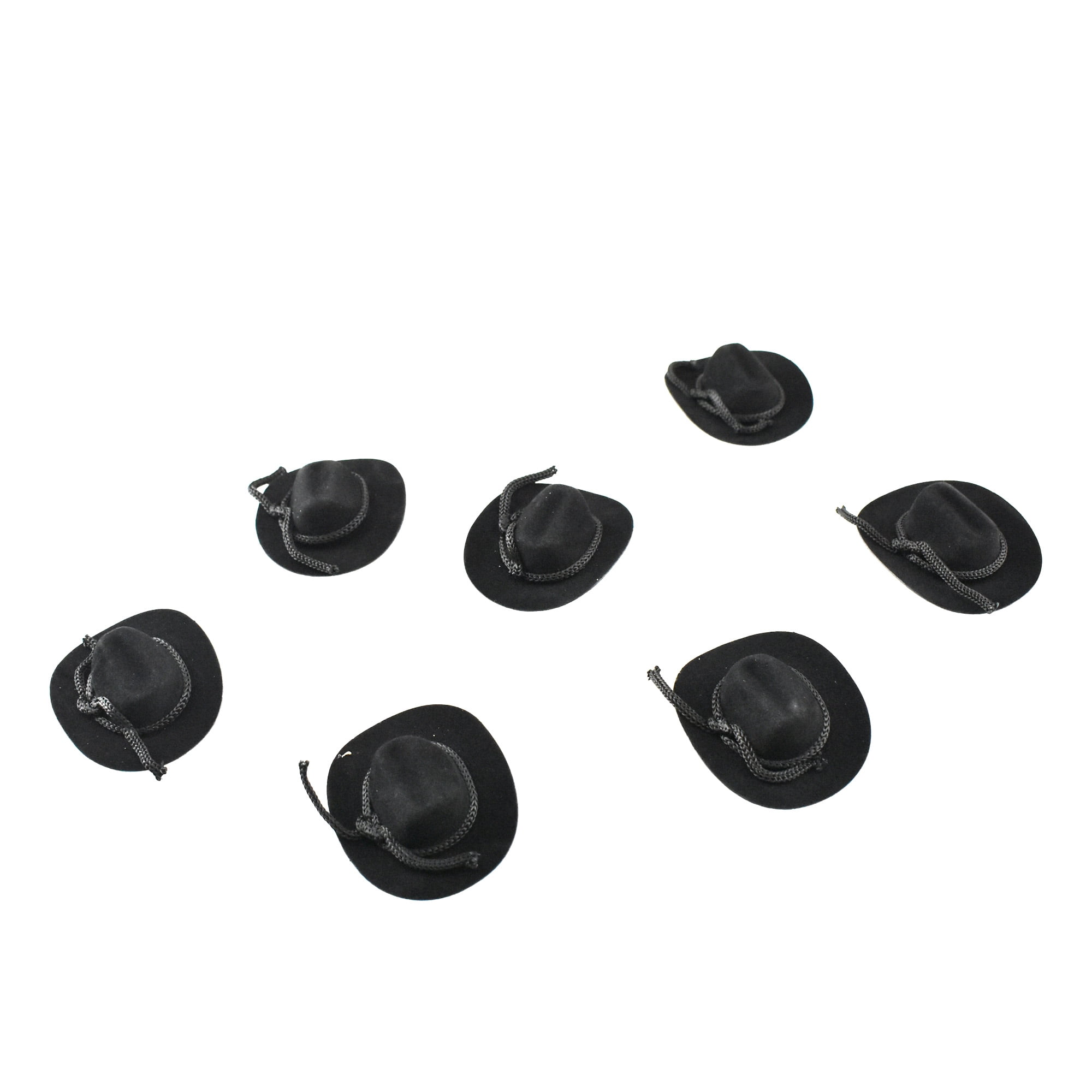 Miniature Cowboy Hat Party Favor, 2Inch, 12Count Black