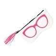 thumbnail image 3 of Bolsa de cuero para gafas de sol, soporte para anteojos con flecos, bolsa de almacenamiento de viaje para hombres y mujeres Blanco Zulema Porta Cremallera Gafas De Sol, 3 of 8