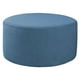 thumbnail image 5 of Fundas protectoras de Taburete de sofá de reposapiés redondos Fundas Azul, 5 of 9