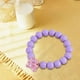 thumbnail image 4 of Pulsera con cuentas Zulema de dibujos animados para niños Violeta, 4 of 8