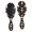 Halloween Cat Pumpkin Black Pattern, variant on Halloween Cat Pumpkin Black Pattern Brush, Detangling Hair Brush, Paddle Styling Brush, Smooth Handle Gifts for for Men Women Kids