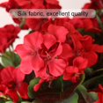 thumbnail image 4 of Fleurs Artificielles pour la Maison, Plantes pour Décoration Intérieure et Extérieure, 4 Pcs Géraniums Rouges de Noël en Soie, Résistants aux UV, Fausse Verdure pour Pot Vase, Boîte à Fenêtre, Jardinière Suspendue, Porche avant, Mariage, 4 of 7
