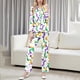 thumbnail image 1 of RKSTN Women's Carnival Pajamas Sets Oversized Lapel Mardi Gras Print Button Long Sleeve Sleepwear T Shirt and Pjs Pant 2 Piece Matching Set Casual Turndown Plus Size Pajama and Pants Loungewear Set, 1 of 9