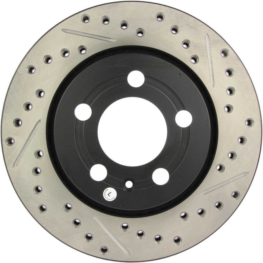 StopTech Slotted & Drilled Sport Brake Rotor Fits select: 2002-2006 VOLKSWAGEN GOLF, 2000-2006 AUDI TT