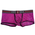 thumbnail image 3 of Shorts de encaje para hombre Boyshort Shorts - Púrpura, L Púrpura L L Yuyangstore Ropa interior sexy, 3 of 8