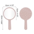 thumbnail image 2 of 1 Pc Espejo Cosmético Redondo con Patrón de Diamante para Mujeres para Viajes de Negocios Vacaciones Espejo de Aluminio ABS Rosa M, 2 of 3