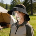 thumbnail image 6 of Ouuluon Fan Hat Breathable Solar Charging Sun Hat, Black UPF50+ Solar Cooling Cap for Outdoor Camping Hiking Fishing Daily Use, 6 of 9