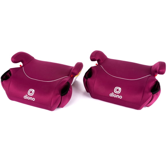 Asientos de coche elevadores sin respaldo Diono Solana, paquete de 2, color rosa