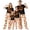 Halloween Pajamas #07, variant on Family Halloween Pajamas Matching Sets, Black Jack‑o‑Lantern Face Soft Short Sleeve Top and Off‑White Pumpkin Print Long Pants, 2 Piece Holiday Sleepwear Halloween Family Pjs Set